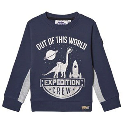 Fabric Flavours Kids' Out Of This World Expedition Crew Sweatshirt Dark Blue