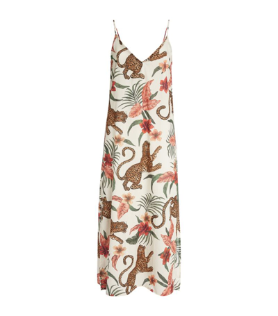 Desmond & Dempsey Soleia Printed Cotton-voile Nightdress In Cream