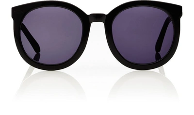 Karen Walker Super Duper Strength Acetate Sunglasses In Black