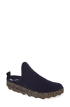 Asportuguesas Fly London Come Sneaker Mule In Blue Tweed Fabric