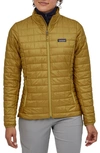 Patagonia Nano Puff Water Resistant Jacket In Grapeseed Green