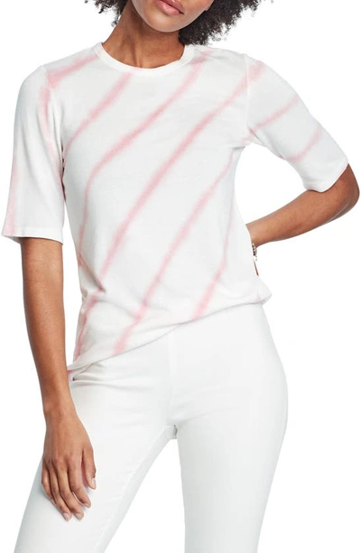 Nic + Zoe Groove Stripe T-shirt In White Multi