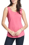 Nic + Zoe Petite Easy Perfect Tank In Raspberry