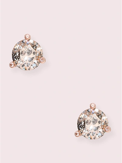 Kate Spade Rise And Shine Small Studs In Rose Patina