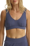 Commando Luxury Rib Bralette In Night Shadow