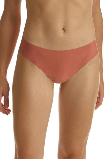 Commando Women's Butter Mid-rise Thong In Cedarwood