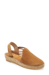 Toni Pons 'nuria' Suede Sandal In Tan Suede