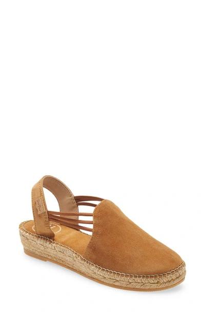 Toni Pons 'nuria' Suede Sandal In Tan Suede