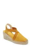 Toni Pons 'ter' Slingback Espadrille Sandal In Yellow Fabric