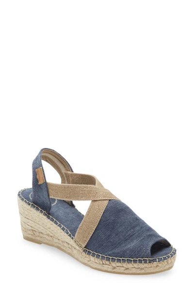 Toni Pons Breda Sandal In Navy Canvas