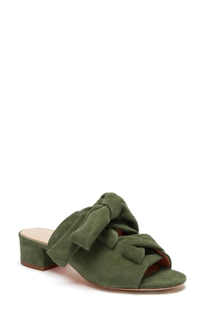 Etienne Aigner Bermuda Sandal In Fatigue Green Leather