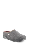 Therafit Heather Slipper In Grey Wool