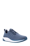 Propét Tour Knit Sneaker In Denim Fabric