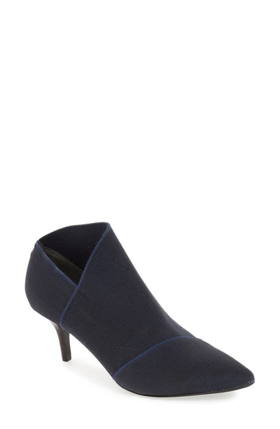 Adrianna Papell 'hermes' Pointy Toe Bootie In Navy Fabric