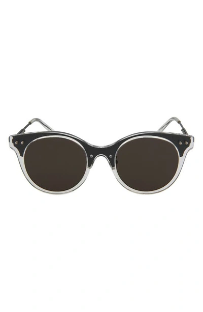 Bottega Veneta Women's 50mm Core Round Sunglasses In Grey