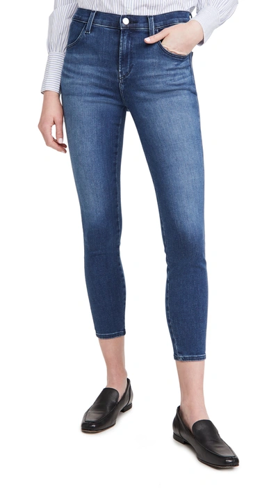J Brand Alana High Rise Crop Skinny Jeans In Intrepid
