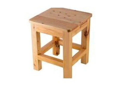 Alfi Brand 10"x10" Square Wooden Bench Or Stool Multi-purpose Accessory In Brown