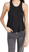Frame Boyfriend Racer Tank In Noir