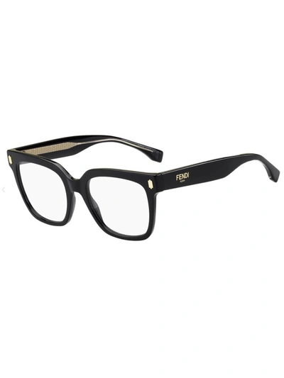 Fendi D Frame Optical Glasses In Black