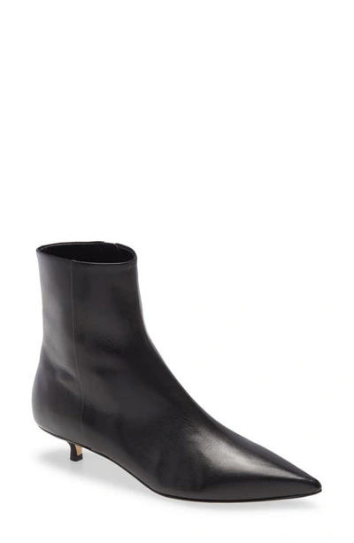Aeyde 'ina' Leather Ankle Boots In Black