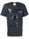 Moschino Printed T-shirt In Blu