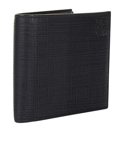 Loewe Leather Bifold Wallet In Black