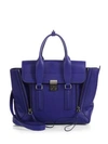 3.1 Phillip Lim / フィリップ リム Medium Pashli Leather Satchel In Cobalt