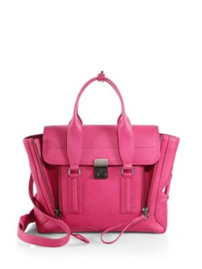 3.1 Phillip Lim Pashli Medium Leather Satchel In Fuchsia
