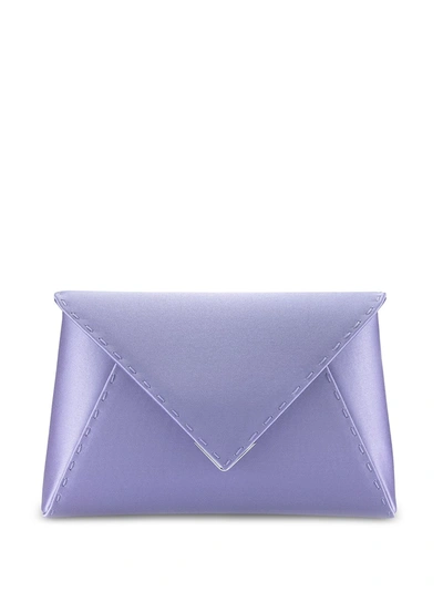 Tyler Ellis Small Lee Pouchet Clutch Bag In Purple