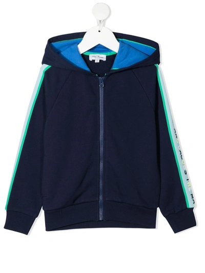 The Marc Jacobs Kids' Logo Zipped Hoodie (4-14 Years) In Navy