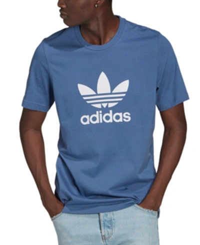 Adidas Originals Men's Trefoil T-shirt In Crew Blue