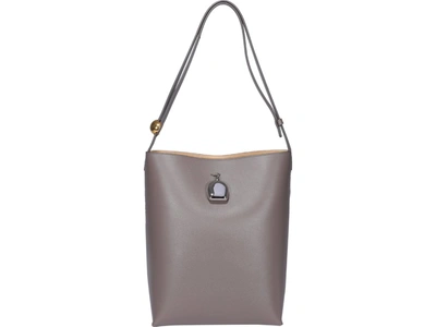 Jil Sander Coin Purse Detailed Tote Bag In Grey