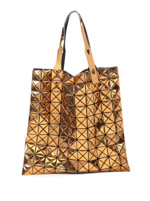 Bao Bao Issey Miyake Platinum Faux Patent Leather Tote In Copper | ModeSens