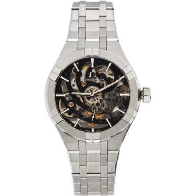 Maurice Lacroix Silver Aikon Automatic Skeleton Watch