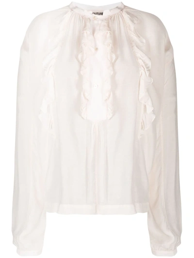 Semicouture Bibane Blouse In Cream Color