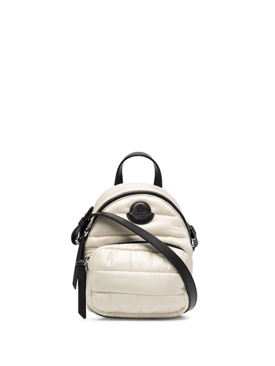 Moncler Logo-patch Micro Backpack In Neutrals