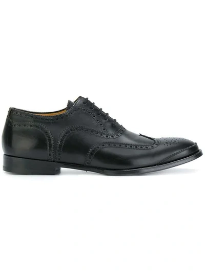 Alexander Mcqueen Lace-up Leather Brogues In 1000