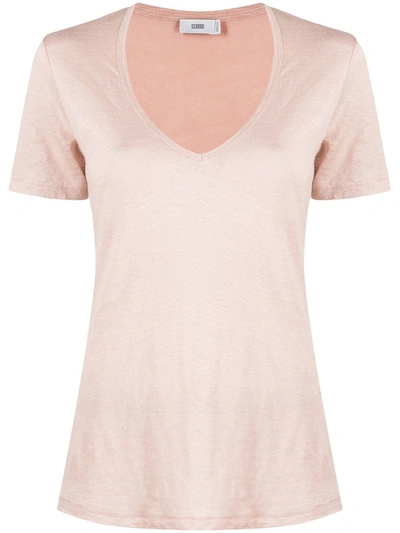 Closed Scoop Neck Short-sleeve T-shirt In Pale Pink