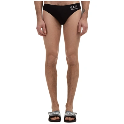 Emporio Armani Men's Brief Swimsuit Bathing Trunks Swimming Suit In Black