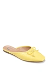 Journee Collection Journee Tammala Bow Detail Flat In Yellow