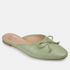 Journee Collection Journee Tammala Bow Detail Flat In Green