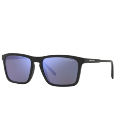 Arnette Men's Polarized Sunglasses, An4283 56 In Polarized Dark Grey Mirror Water