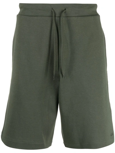 A.p.c. Men's Rene Solid Fleece Shorts In Military Khaki