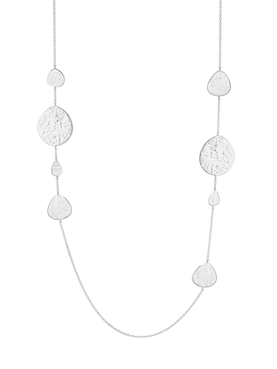 Ippolita Sterling Silver Classico Cringle Hammered Disc Statement Necklace, 40