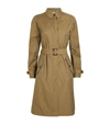 Barbour Brunswick Belted Trench Coat In Olive/olive Mist Tartan
