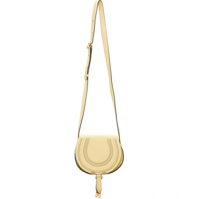 Chloé Small Marcie Leather Crossbody Bag In Softy Yellow