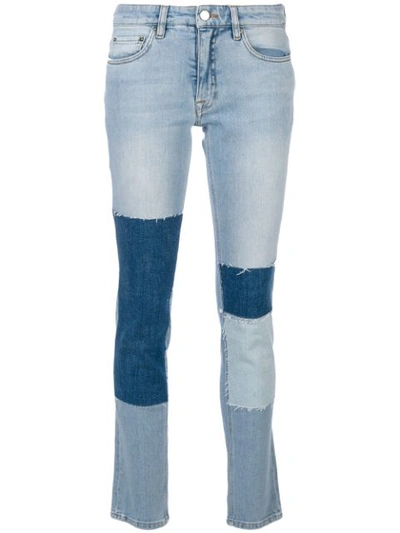 Victoria Victoria Beckham Patchwork Skinny Jeans In Bay Patch