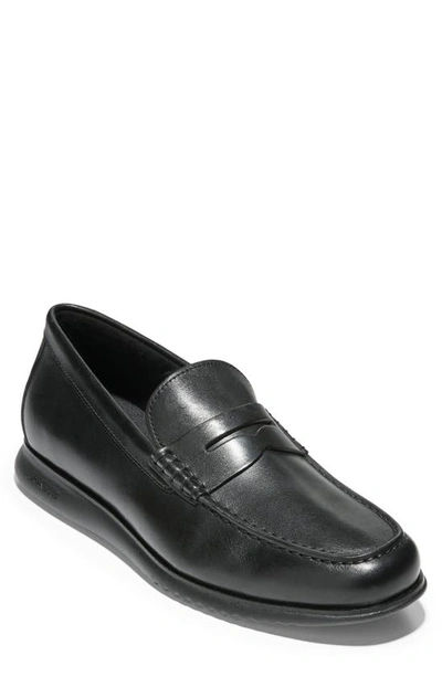 Cole Haan 2.zerogrand Penny Loafer In Black/black