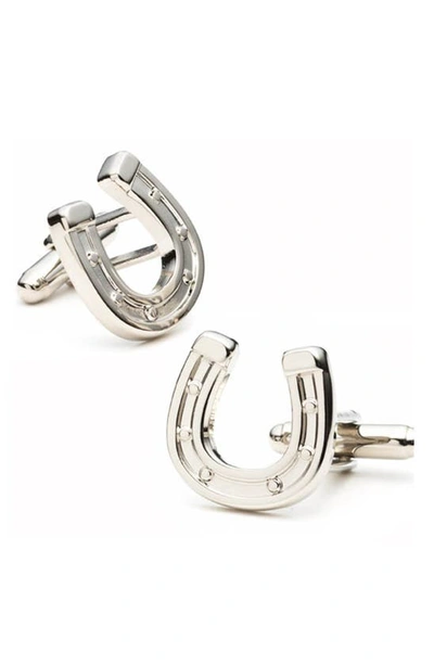 Cufflinks, Inc Horseshoe Cuff Links In Silver