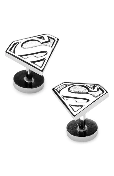 Cufflinks, Inc Superman Shield Cuff Links In Silver